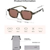 image:imageSOJOS Trendy Polarized Square Sunglasses for Women MenFashion Rectangle Shades Wavy Pattern Frame UV400 Protected SJ2698Green