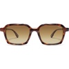 image:imageSOJOS Trendy Polarized Square Sunglasses for Women MenFashion Rectangle Shades Wavy Pattern Frame UV400 Protected SJ2698Tortoise