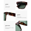 image:imageSOJOS Trendy Polarized Square Sunglasses for Women MenUV400 Retro Square 70s 80s 90s Shades SJ2622Dark Tortoise