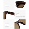 image:imageSOJOS Trendy Polarized Square Sunglasses for Women MenUV400 Retro Square 70s 80s 90s Shades SJ2622Demi