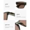 image:imageSOJOS Trendy Polarized Square Sunglasses for Women MenUV400 Retro Square 70s 80s 90s Shades SJ2622Green