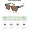 image:imageSOJOS Trendy Polarized Square Sunglasses for Women MenUV400 Retro Square 70s 80s 90s Shades SJ2622Green