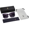 image:imageSOJOS Trendy Polarized Sunglasses For Women Retro Womens Oversized Square Cat Eye Sun Glasses UV Protection SJ2206Milky Violet FrameViolet Grading Lens