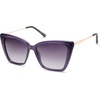 image:imageSOJOS Trendy Polarized Sunglasses For Women Retro Womens Oversized Square Cat Eye Sun Glasses UV Protection SJ2206Milky Violet FrameViolet Grading Lens