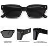 image:imageSOJOS Trendy Polarized Sunglasses Womens Men Retro Vintage 90s Cute Cat Eye Narrow Sun Glasses SJ2381Black Frame Grey Lens