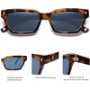 image:imageSOJOS Trendy Polarized Sunglasses Womens Men Retro Vintage 90s Cute Cat Eye Narrow Sun Glasses SJ2381Tortoise Frame Grey Lens