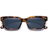 image:imageSOJOS Trendy Polarized Sunglasses Womens Men Retro Vintage 90s Cute Cat Eye Narrow Sun Glasses SJ2381Tortoise Frame Grey Lens