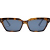image:imageSOJOS Trendy Polarized Sunglasses Womens Men Retro Vintage 90s Cute Cat Eye Narrow Sun Glasses SJ2381Tortoise Frame Grey Lens