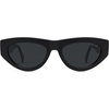 image:imageSOJOS Trendy Polarized Sunglasses Womens Retro Vintage 90s Cute Cat Eye Sun Glasses SJ2614Black Frame Grey Lens