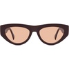 image:imageSOJOS Trendy Polarized Sunglasses Womens Retro Vintage 90s Cute Cat Eye Sun Glasses SJ2614Brown Frame Pink Lens