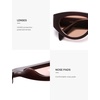 image:imageSOJOS Trendy Polarized Sunglasses Womens Retro Vintage 90s Cute Cat Eye Sun Glasses SJ2614Brown Frame Pink Lens