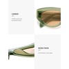 image:imageSOJOS Trendy Polarized Sunglasses Womens Retro Vintage 90s Cute Cat Eye Sun Glasses SJ2614Green Frame Light Brown Lens