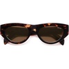 image:imageSOJOS Trendy Polarized Sunglasses Womens Retro Vintage 90s Cute Cat Eye Sun Glasses SJ2614Tortoise Frame Brown Lens
