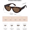 image:imageSOJOS Trendy Polarized Sunglasses Womens Retro Vintage 90s Cute Cat Eye Sun Glasses SJ2614Tortoise Frame Brown Lens