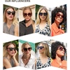 image:imageSOJOS Trendy Polarized Sunglasses for Women Classic Retro Square Womens Shade Sunnies SJ2333Black TortoiseGrey Grading