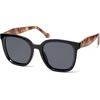 image:imageSOJOS Trendy Polarized Sunglasses for Women Classic Retro Square Womens Shade Sunnies SJ2333Black TortoiseGrey Grading