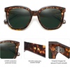 image:imageSOJOS Trendy Polarized Sunglasses for Women Classic Retro Square Womens Shade Sunnies SJ2333Green TortoiseGreen