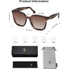 image:imageSOJOS Trendy Polarized Sunglasses for Women Classic Retro Square Womens Shade Sunnies SJ2333TortoiseCoffee Grading