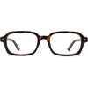 image:imageSOJOS Trendy Rectangle Blue Light Glasses Fashion Computer Glasses Bluelight Blocking Clear Lens Eyewear Frame SJ2610Tortoise