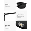 image:imageSOJOS Trendy Rectangle Cat Eye Semirimless Sunglasses Womens Retro Fashion Vintage Shades UV400 Protection SJ1253BlackGrey