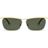 image:imageSOJOS Trendy Rectangle Cat Eye Semirimless Sunglasses Womens Retro Fashion Vintage Shades UV400 Protection SJ1253GoldGreen