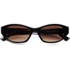 image:imageSOJOS Trendy Rectangle Polarized Sunglasses For Women Men Retro Sun Glasses Narrow Square 90s SJ2673Black Brown Grading Lens