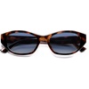 image:imageSOJOS Trendy Rectangle Polarized Sunglasses For Women Men Retro Sun Glasses Narrow Square 90s SJ2673Tortoise Blue Grading Lens