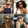 image:imageSOJOS Trendy Rectangle Polarized Sunglasses For Women Men Retro Sun Glasses Narrow Square 90s SJ2673Tortoise Brown Grading Lens