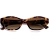 image:imageSOJOS Trendy Rectangle Polarized Sunglasses For Women Men Retro Sun Glasses Narrow Square 90s SJ2673Tortoise Brown Grading Lens