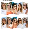 image:imageSOJOS Trendy Rectangle Polarized Sunglasses Womens Mens Small Retro Fashion Thin Slim Square Sunnies SJ2610Tortoise  Pink