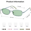 image:imageSOJOS Trendy Rectangle Sunglasses Womens Mens Retro 80s 90s Y2k Chic Narrow Thin Skinny Sunnies SJ1187Light GreenLight Green Tint