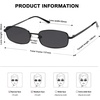 image:imageSOJOS Trendy Rectangle Sunglasses Womens Mens Retro 80s 90s Y2k Chic Narrow Thin Skinny Sunnies SJ1187Matt BlackGrey