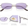image:imageSOJOS Trendy Rectangle Sunglasses Womens Mens Retro 80s 90s Y2k Chic Narrow Thin Skinny Sunnies SJ1187SilverTinted Purple