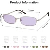 image:imageSOJOS Trendy Rectangle Sunglasses Womens Mens Retro 80s 90s Y2k Chic Narrow Thin Skinny Sunnies SJ1187SilverTinted Purple