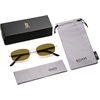 image:imageSOJOS Trendy Rectangle Sunglasses Womens Mens Retro 80s 90s Y2k Chic Narrow Thin Skinny Sunnies SJ1187Yellow GoldDark Green