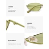 image:imageSOJOS Trendy Small Oval Polarized Sunglasses for Women Men Chic Y2K Fun Sunnies SJ1251Apple GreenApple Green Tint