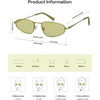 image:imageSOJOS Trendy Small Oval Polarized Sunglasses for Women Men Chic Y2K Fun Sunnies SJ1251Apple GreenApple Green Tint