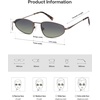image:imageSOJOS Trendy Small Oval Polarized Sunglasses for Women Men Chic Y2K Fun Sunnies SJ1251BrownGradient Green