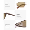image:imageSOJOS Trendy Small Oval Polarized Sunglasses for Women Men Chic Y2K Fun Sunnies SJ1251BrownLight Brown Tint