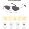 image:imageSOJOS Trendy Small Oval Polarized Sunglasses for Women Men Chic Y2K Fun Sunnies SJ1251GoldGrey