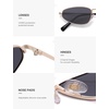 image:imageSOJOS Trendy Small Oval Polarized Sunglasses for Women Men Chic Y2K Fun Sunnies SJ1251GoldGrey