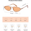 image:imageSOJOS Trendy Small Oval Polarized Sunglasses for Women Men Chic Y2K Fun Sunnies SJ1251OrangeOrange Tint
