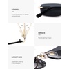 image:imageSOJOS Trendy Small Square Sunglasses Womens Retro Rimless Sun Glasses Vintage Narrow Shades SJ1280Gold  Grey Lens