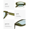 image:imageSOJOS Trendy Small Thin Y2k Cat Eye Polarized Sunglasses Womens Mens 80s 90s Retro Oval Sunnies SJ2664GreenLight Green Tint