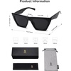 image:imageSOJOS Trendy Square Cateye Polarized Sunglasses Womens Big Frame Shades SJ2115All Black