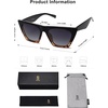 image:imageSOJOS Trendy Square Cateye Polarized Sunglasses Womens Big Frame Shades SJ2115BlacktortoiseGrey