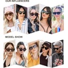 image:imageSOJOS Trendy Square Cateye Polarized Sunglasses Womens Big Frame Shades SJ2115BlacktortoiseGrey