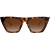 image:imageSOJOS Trendy Square Cateye Polarized Sunglasses Womens Big Frame Shades SJ2115Brown TortoiseBrown