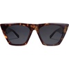 image:imageSOJOS Trendy Square Cateye Polarized Sunglasses Womens Big Frame Shades SJ2115Dark TortoiseGrey