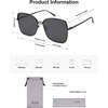 image:imageSOJOS Trendy Square Oversized Sunglasses Womens Mens UV400 Big Large Designer Shades SJ1082BlackDark Grey